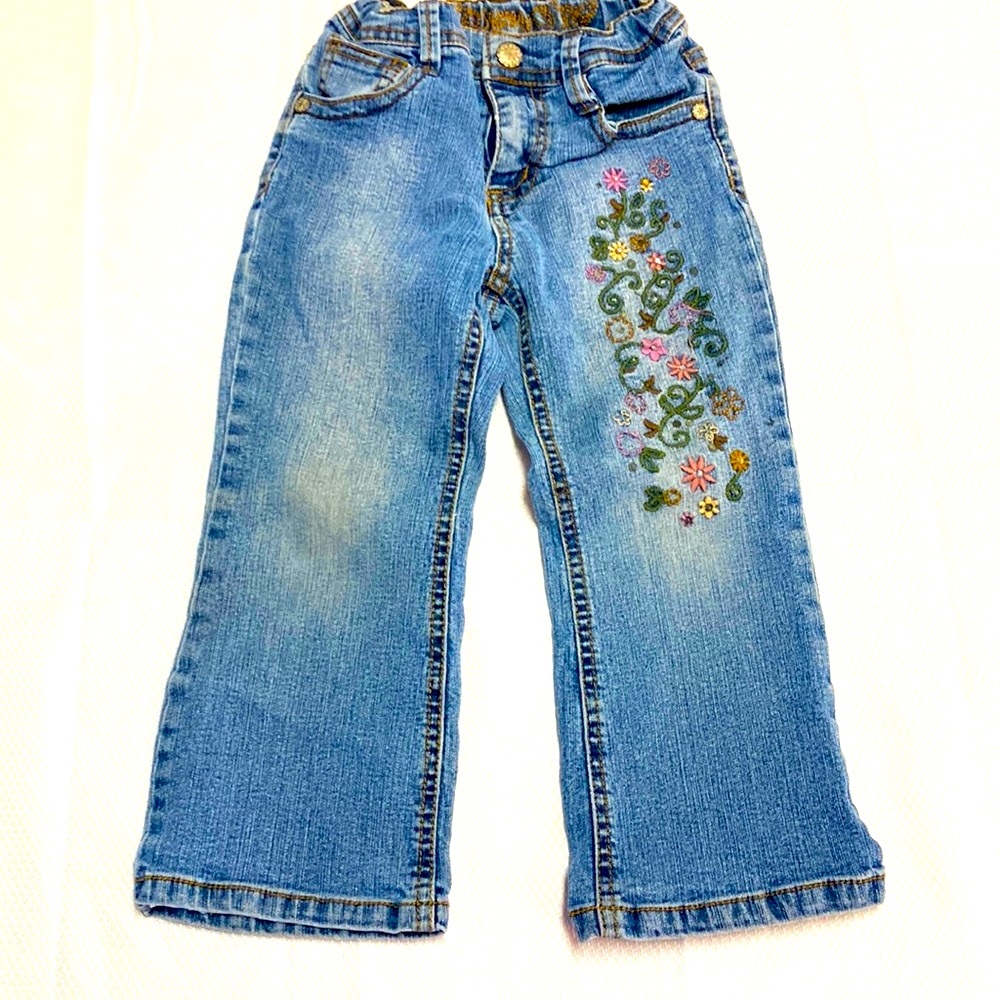 Squeeze Jeans Floral Embroidered